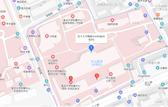 復(fù)旦中山醫(yī)院地址